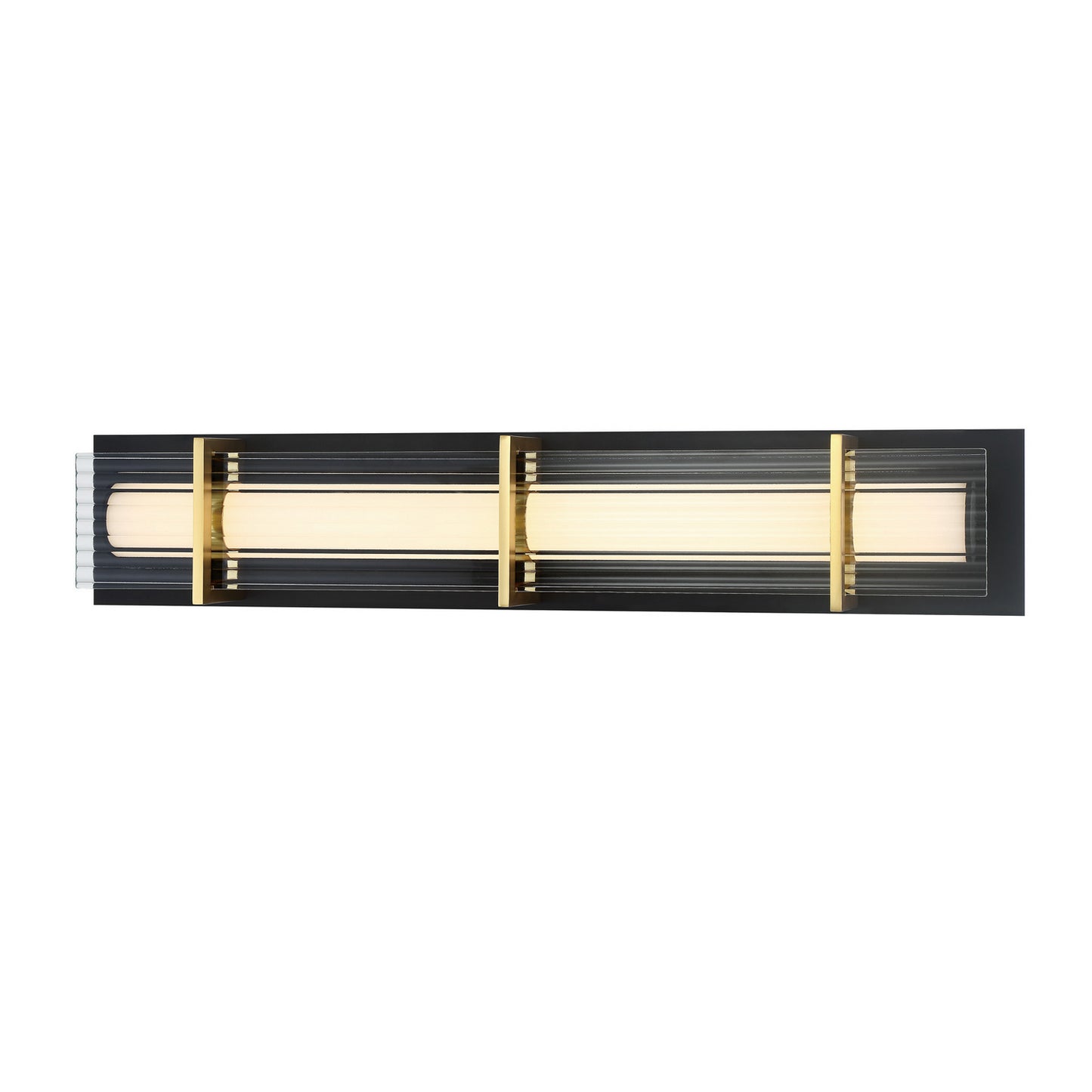 Midnight Gold LED Bath in Sand Black With Honey Gold