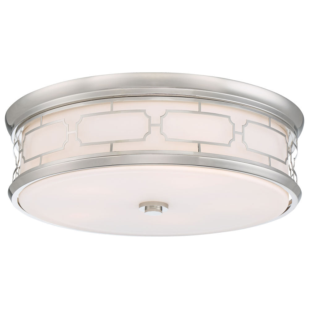 Flush Mount LED Flush Mount in Polished Nickel