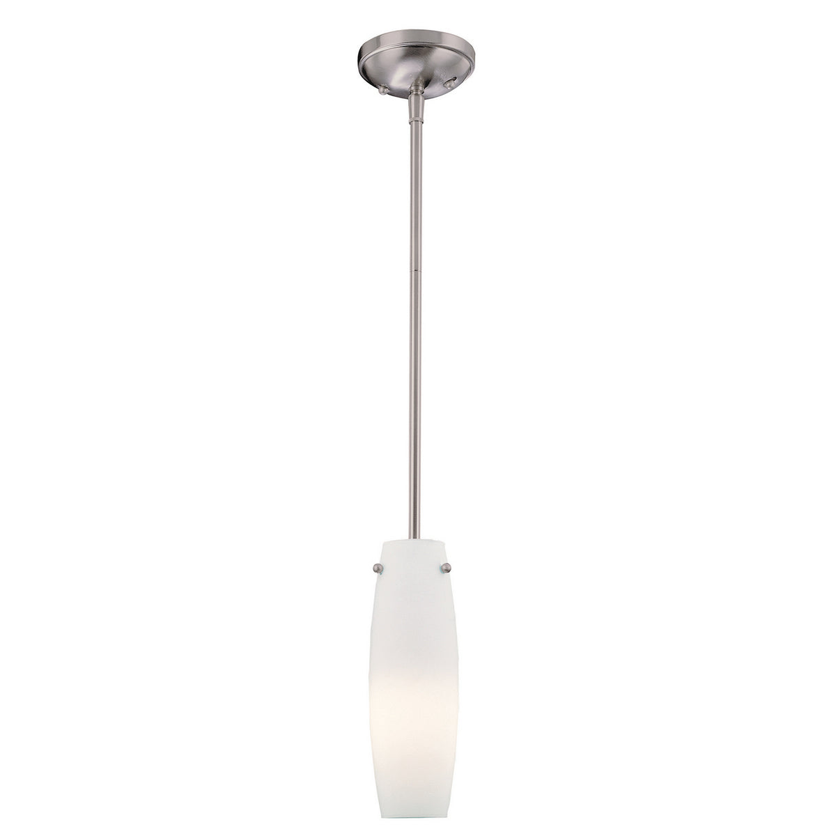 One Light Mini Pendant in Brushed Nickel