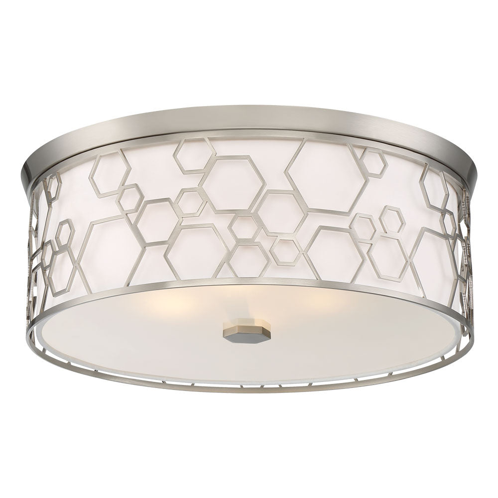 LED Flush Mount in Brushed Nickel