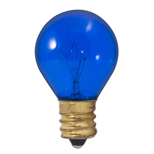 10W S11 TRANSPARENT BLUE E17 130V