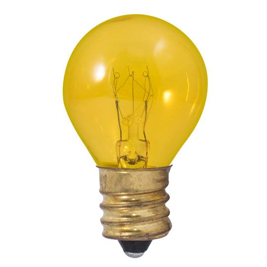 10W S11 TRANSPARENT YELLOW E17 130V