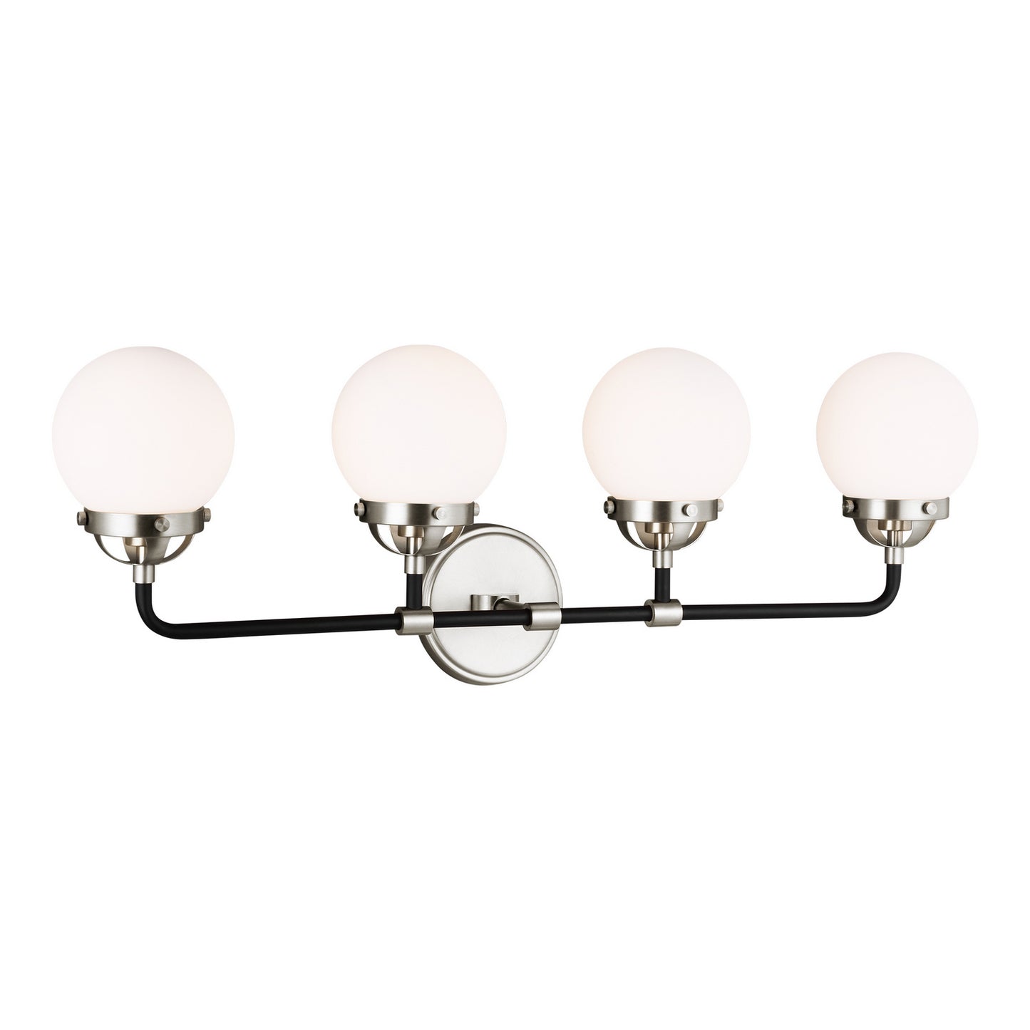 Cafe Four Light Wall / Bath in Brushed Nickel
