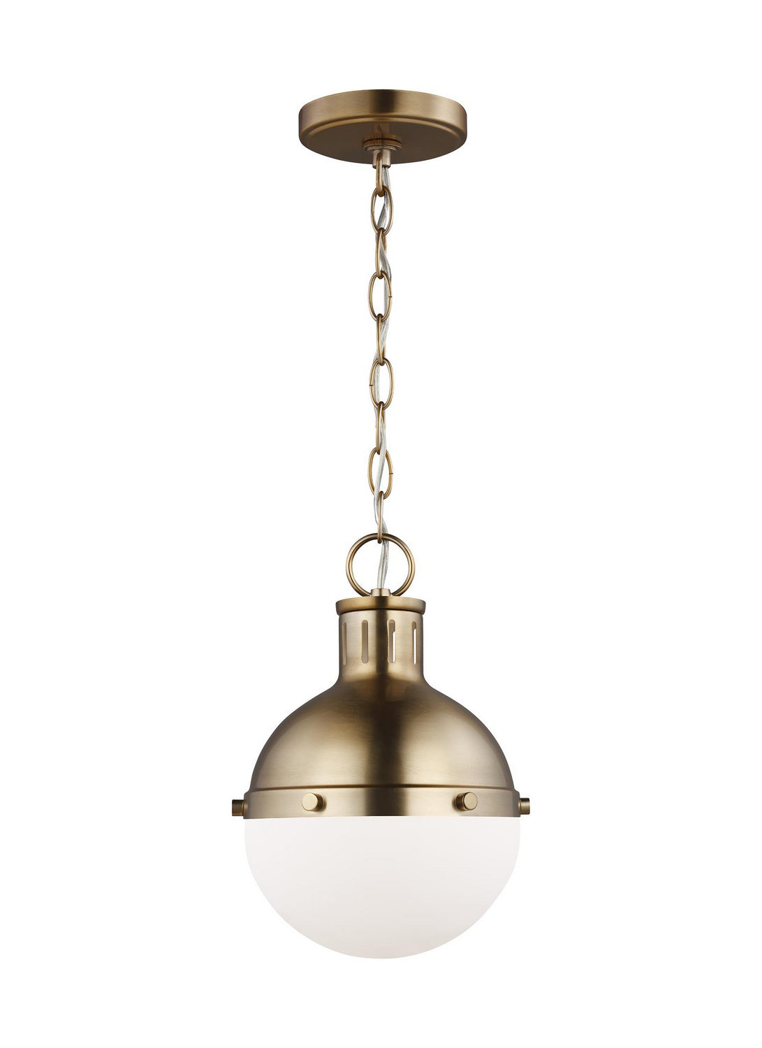 Hanks One Light Mini Pendant in Satin Brass