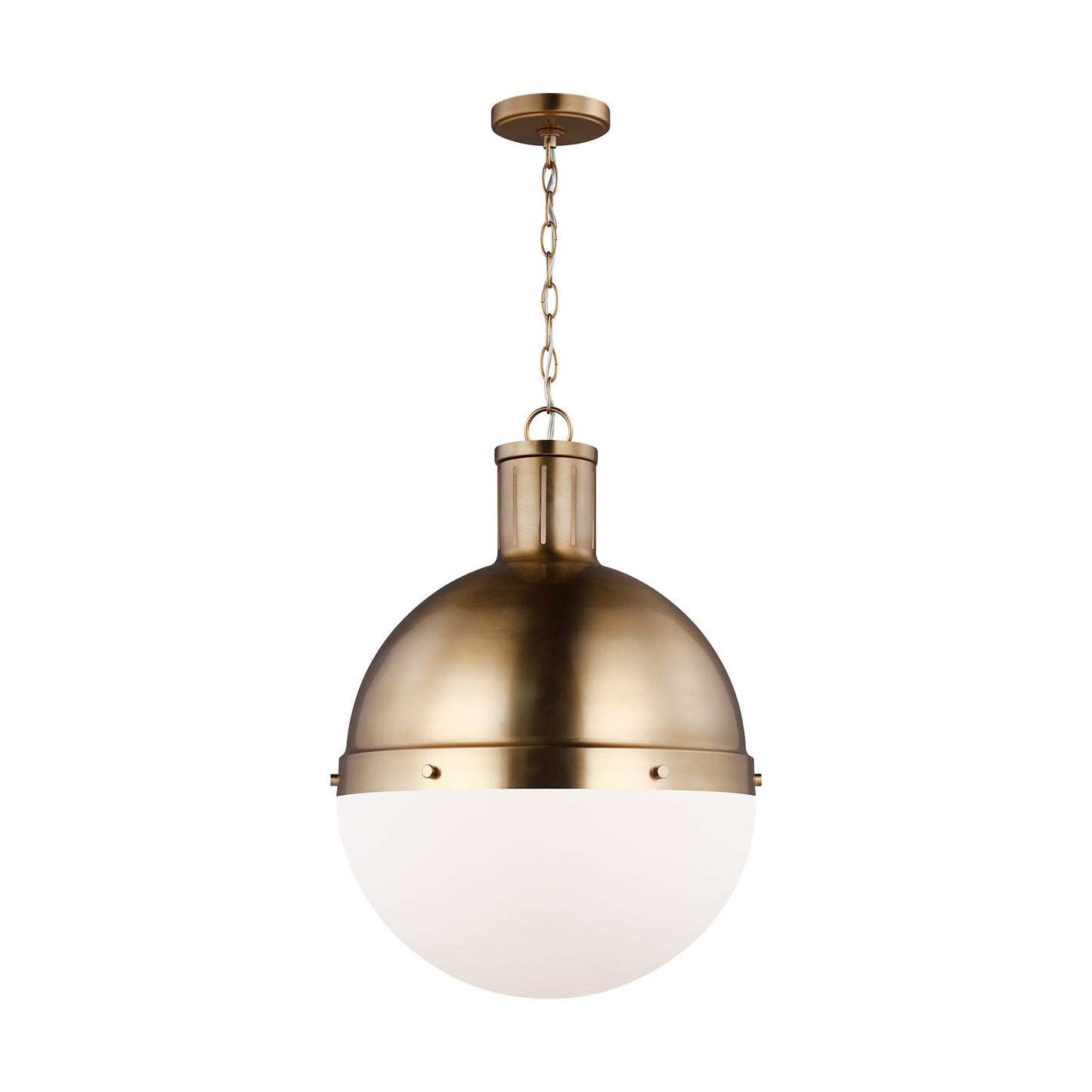 Hanks One Light Pendant in Satin Brass