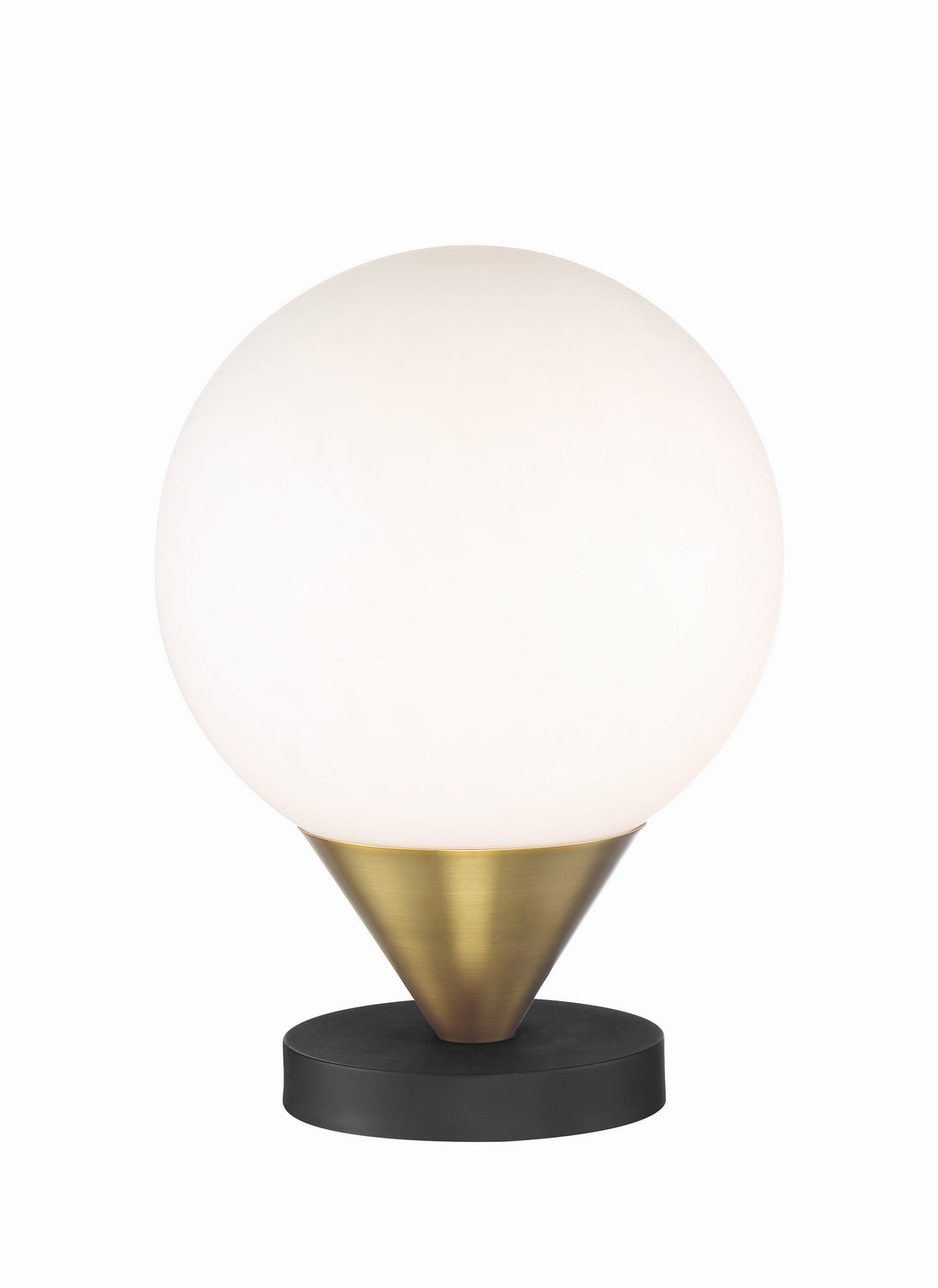 Alluria LED Table Lamp in Weathered Black With Autumn Gold
