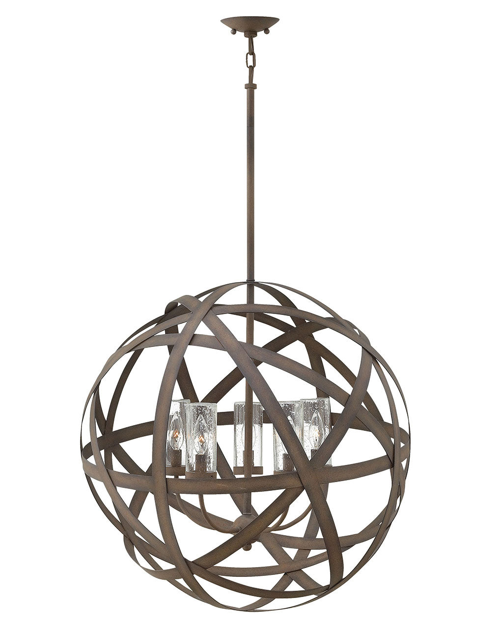 Carson LED Chandelier in Vintage Iron