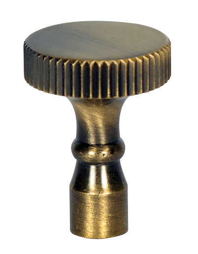 (4-Pack) Turn Knob in Antique Brass