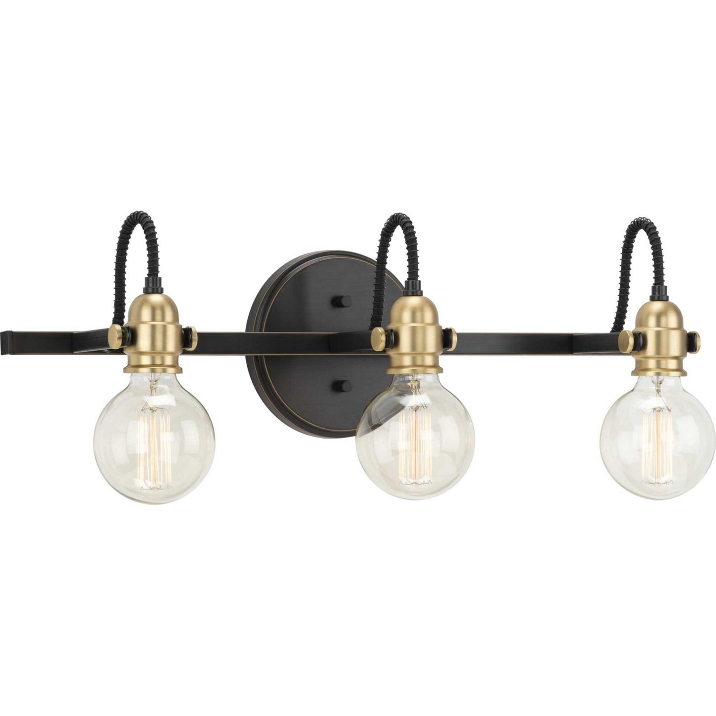 Axle Three Light Bath Bracket in Antique Bronze
