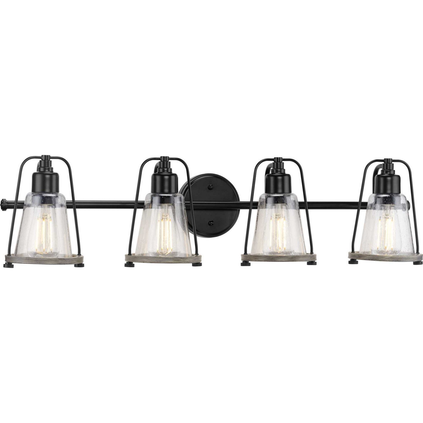 Progress Lighting - P300298-031 - Four Light Bath Bracket - Conway - Matte Black
