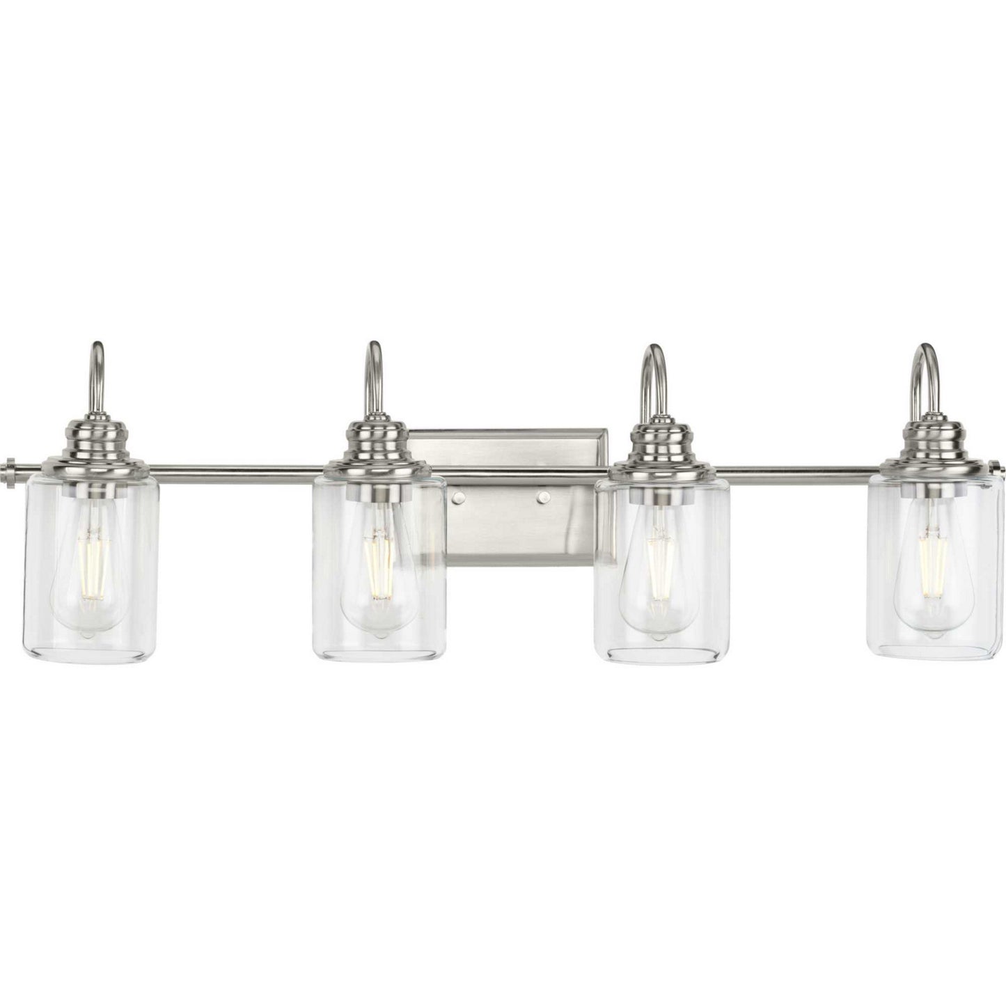 Aiken Four Light Bath Bracket in Brushed Nickel