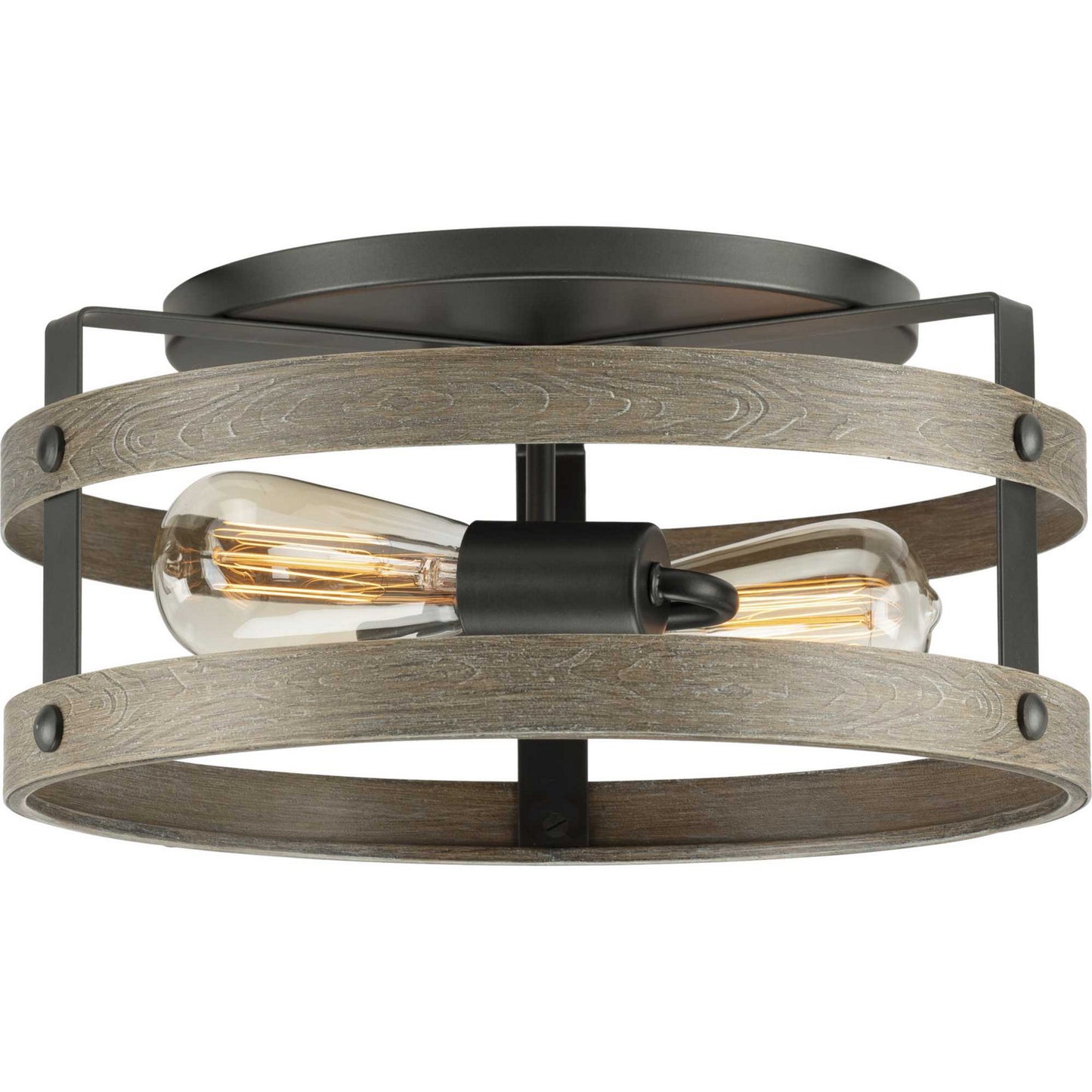 Gulliver Two Light Flush Mount in Graphite