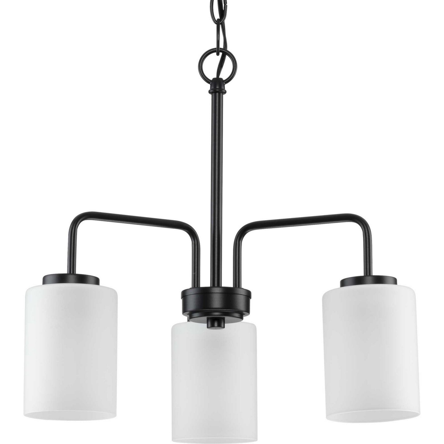 Merry Three Light Chandelier in Matte Black