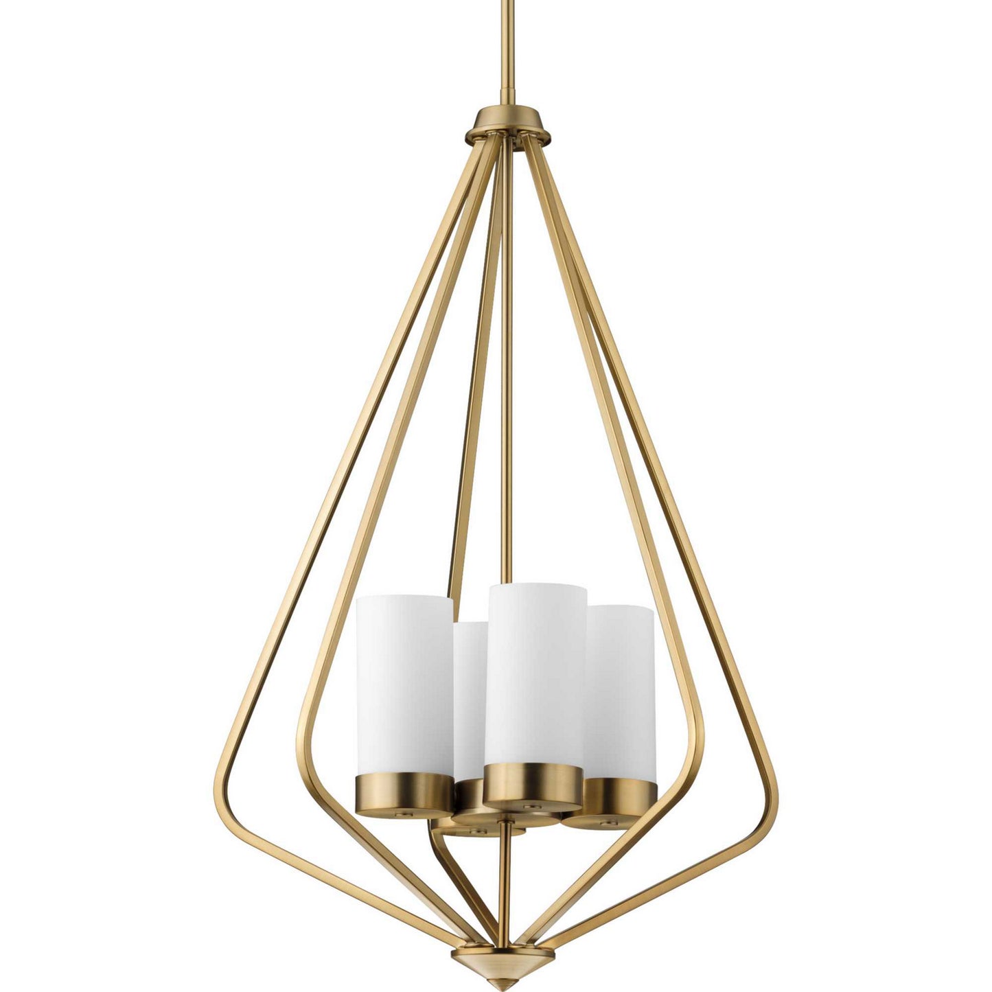 Elevate Four Light Pendant in Brushed Bronze
