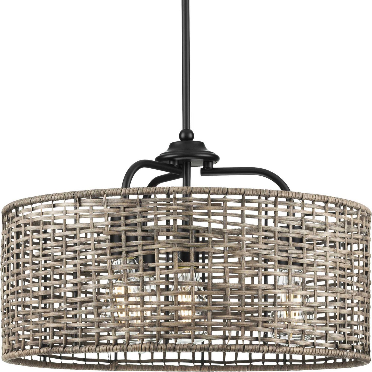 Lavelle Four Light Pendant in Matte Black