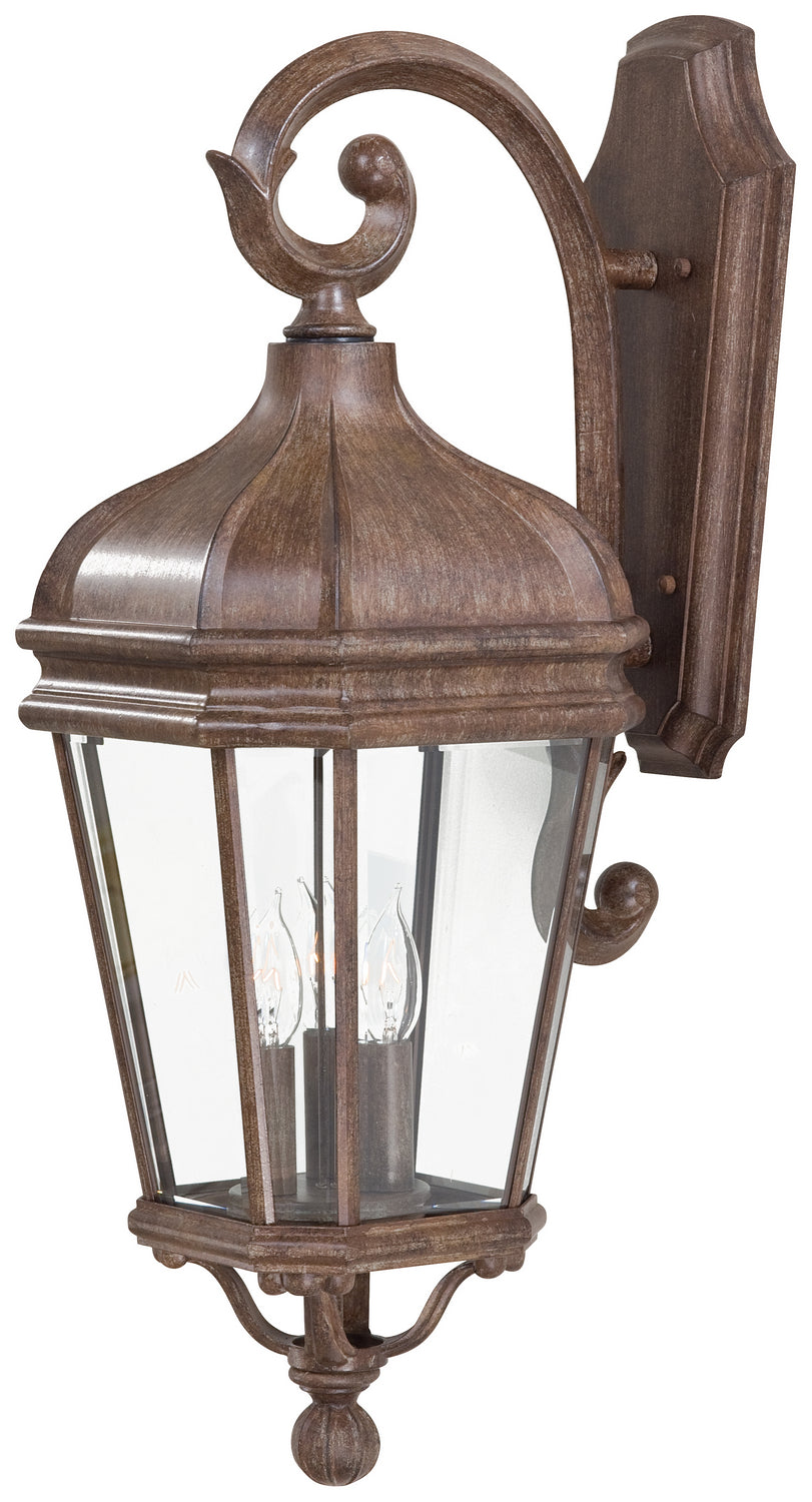 Harrison Three Light Wall Mount in Vintage Rust