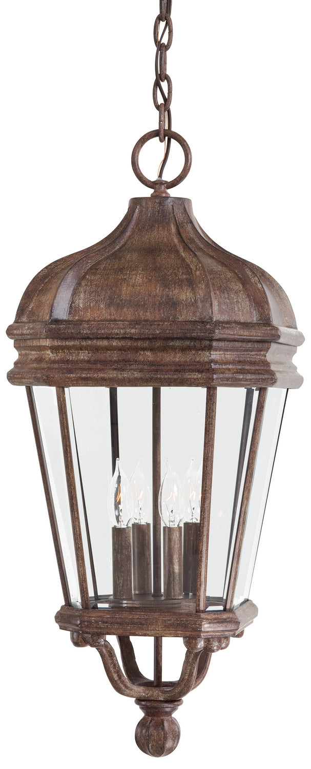 Harrison Four Light Chain Hung in Vintage Rust