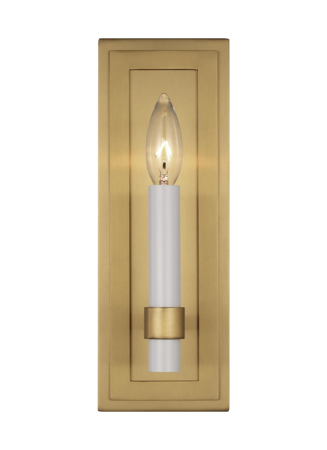 Marston One Light Wall Sconce in Burnished Brass
