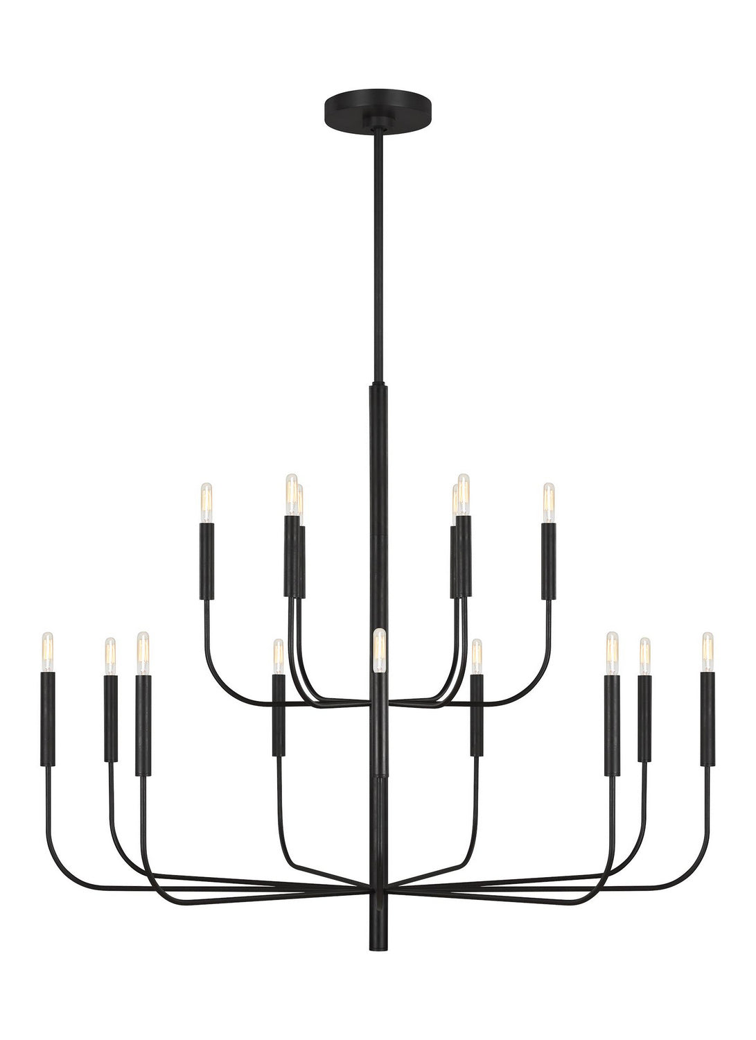 Brianna 15 Light Chandelier in Aged Iron