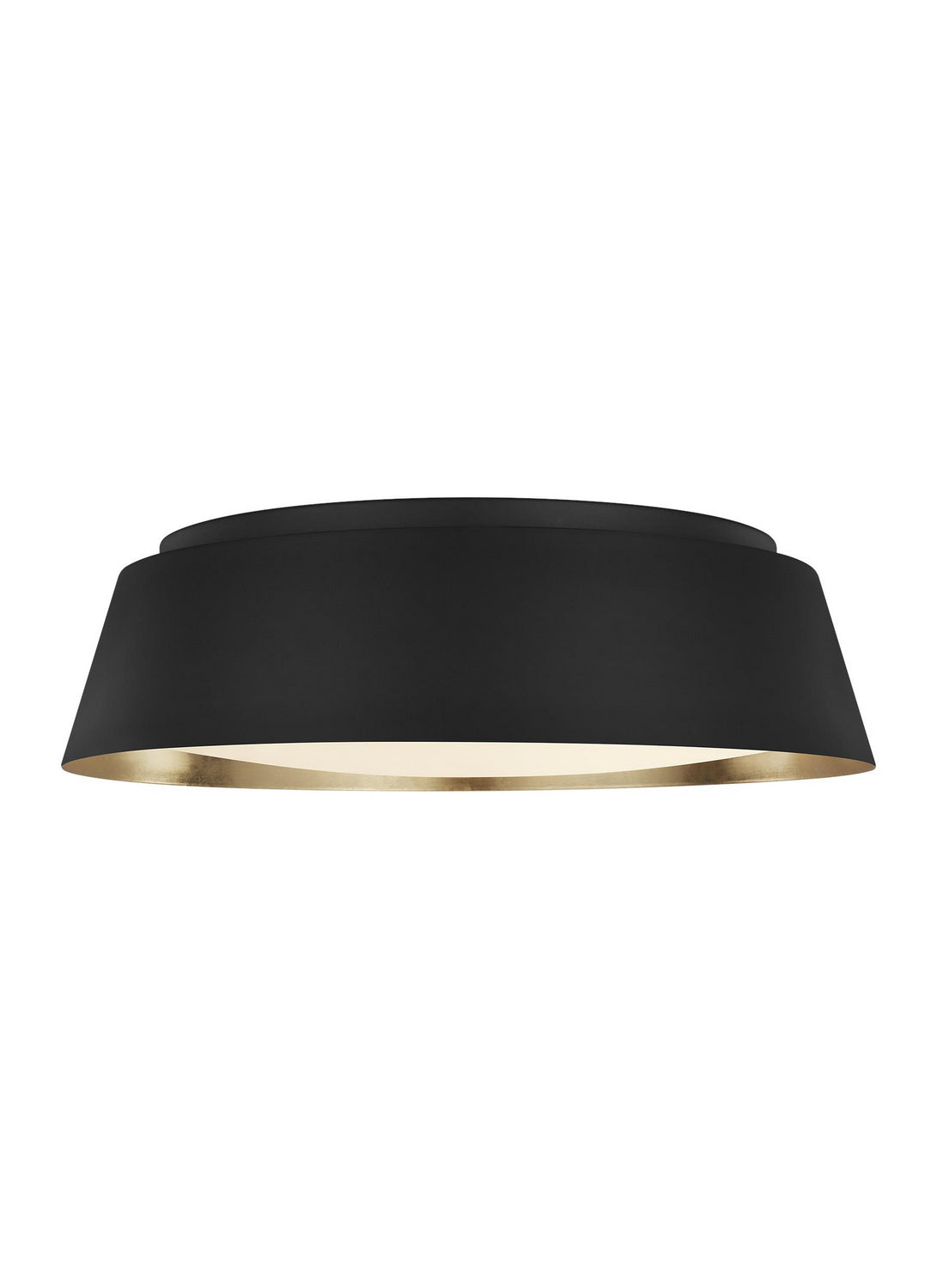 Asher Four Light Flush Mount in Midnight Black