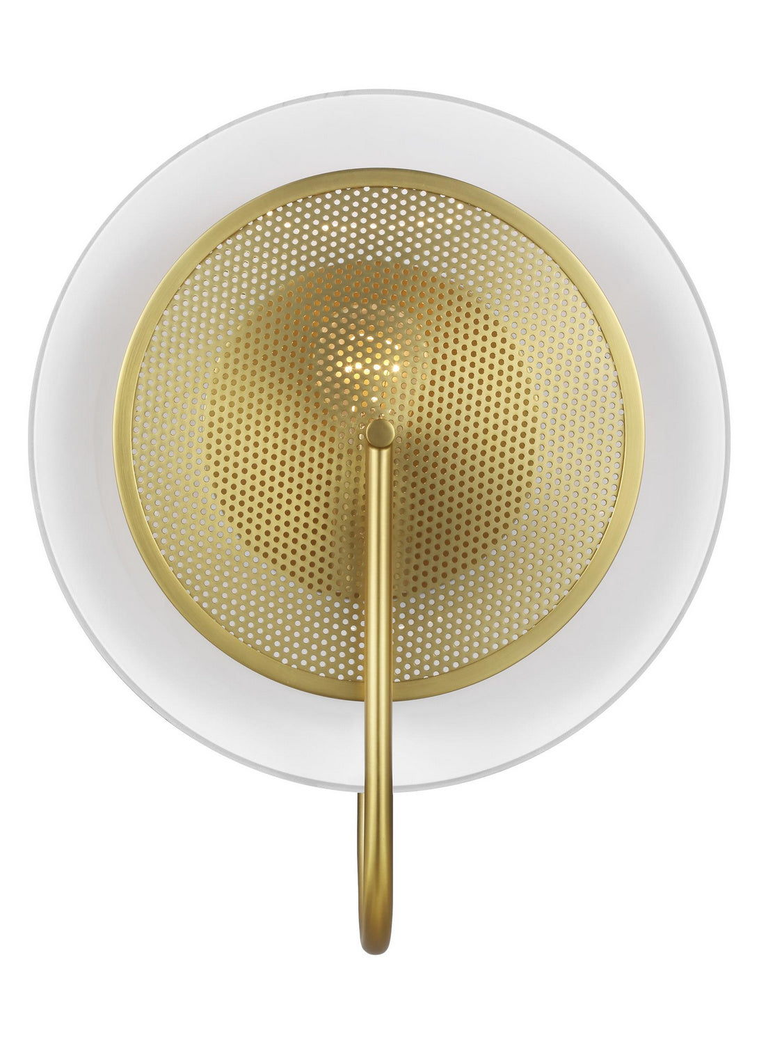 Gesture One Light Wall Sconce / Flush Mount in Burnished Brass