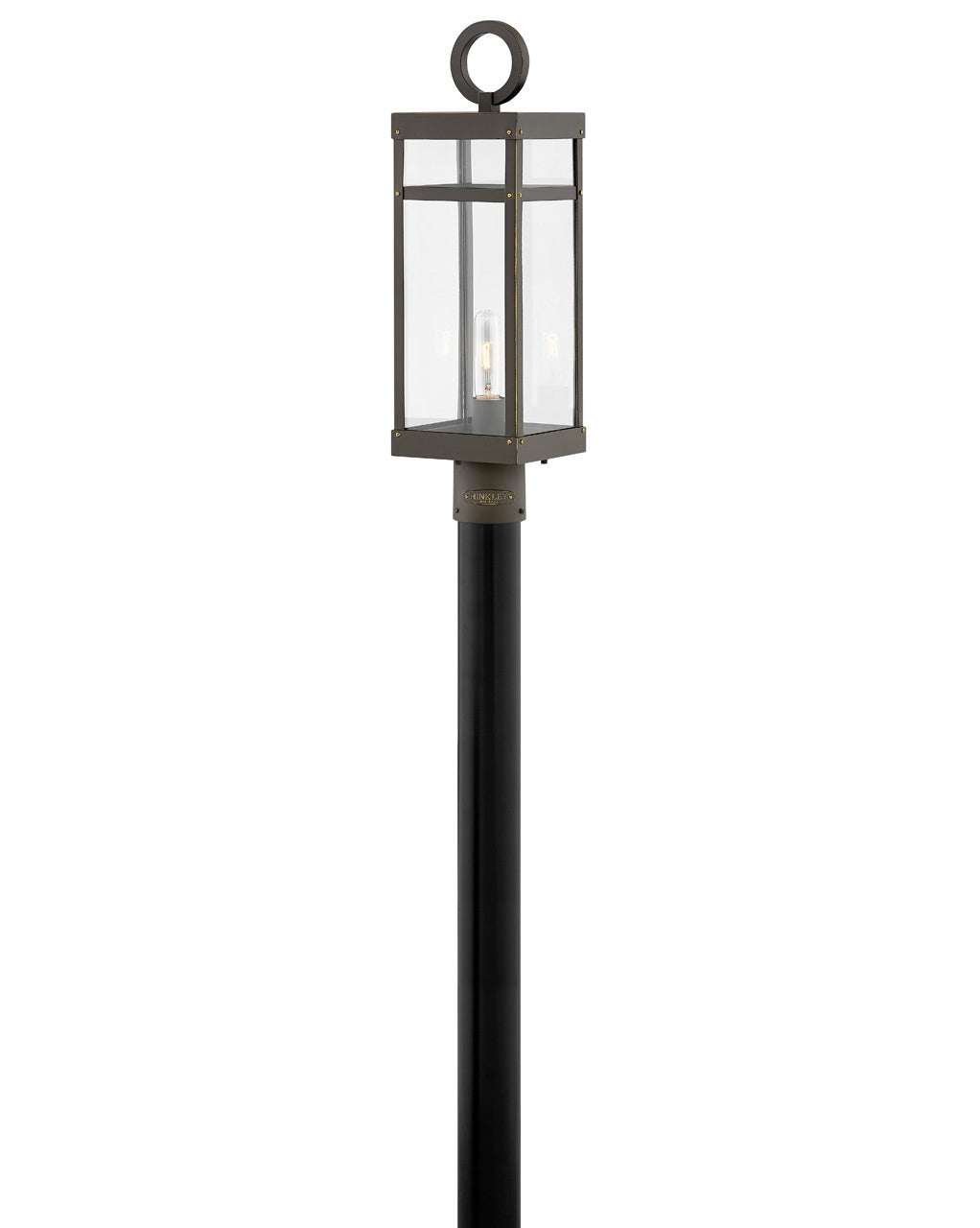 Porter LED Post Top or Pier Mount Lantern in Oil Rubbed Bronze