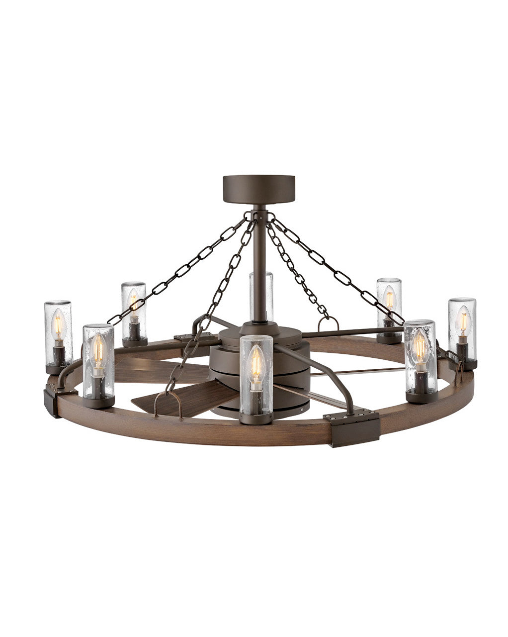 Sawyer 36" with 28" LED Smart Fandelier in Metallic Matte Bronze