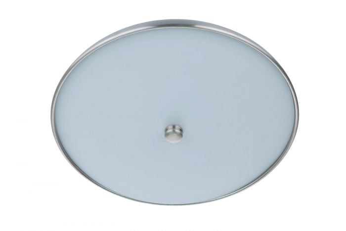 Soul LED Flushmount in Flat Black/Brushed Polished Nickel
