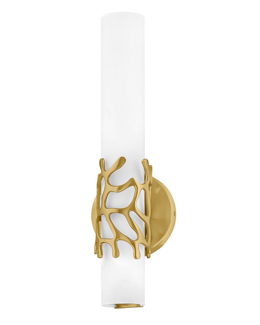 Lyra LED Wall Sconce in Lacquered Brass