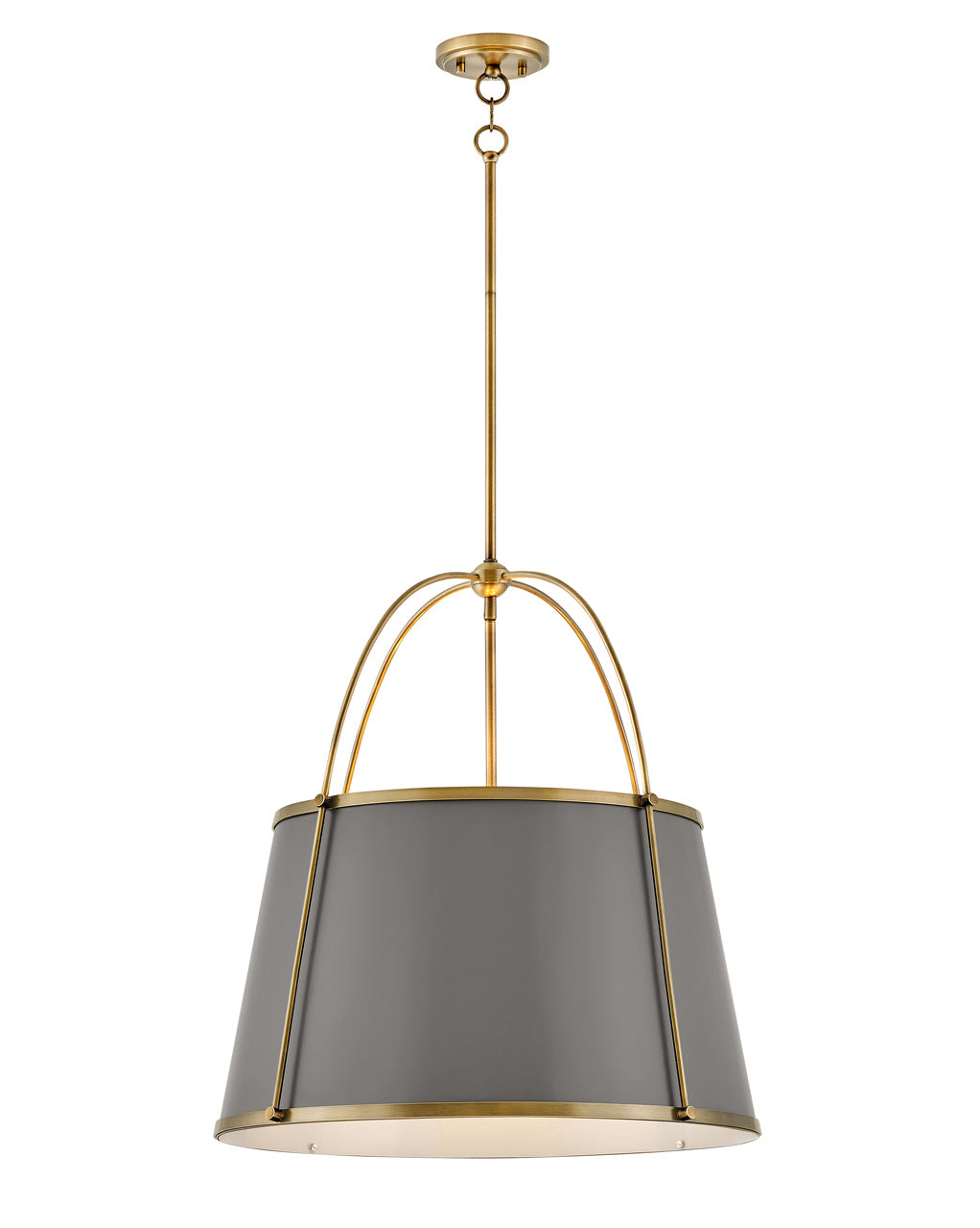 Clarke LED Chandelier in Lacquered Dark Brass