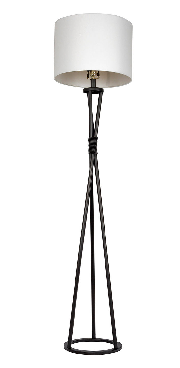 Table Lamp One Light Floor Lamp in Flat Black