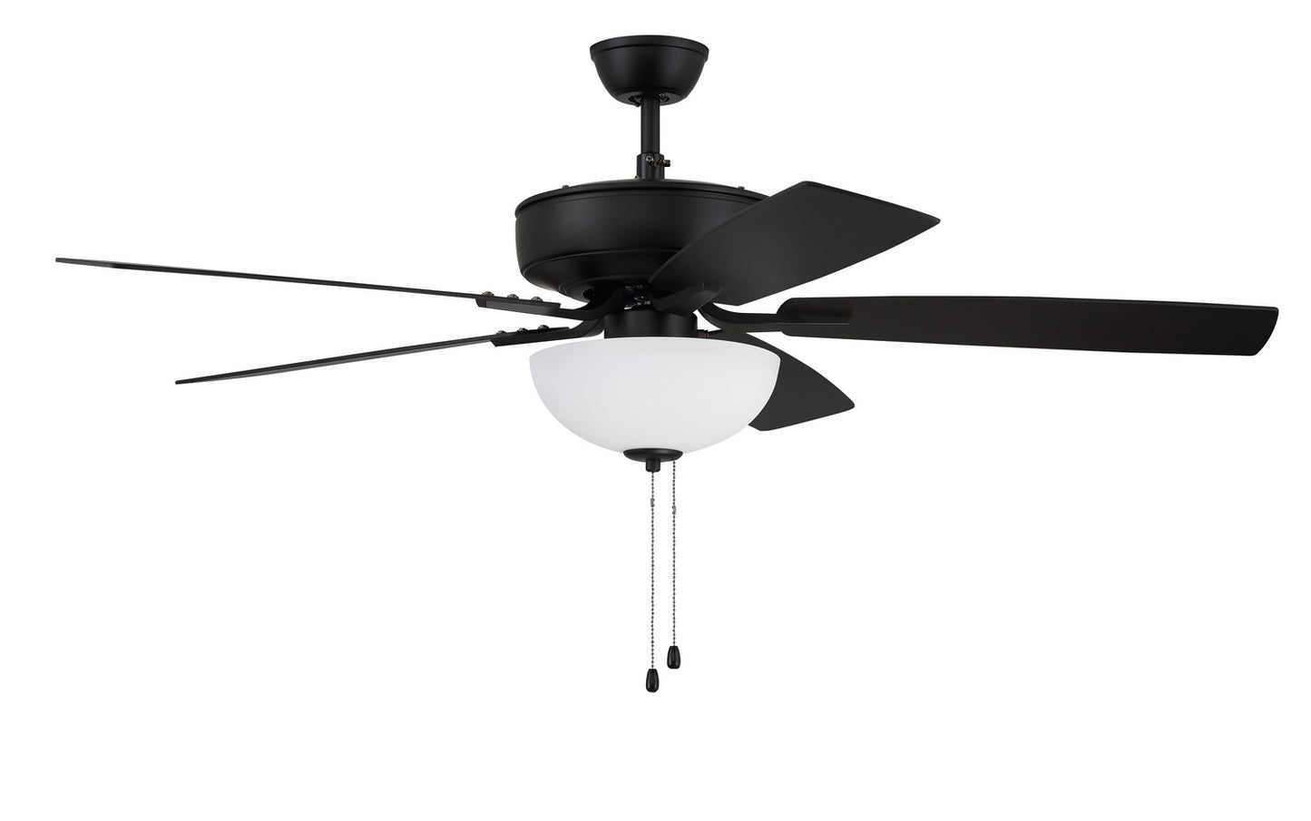 Craftmade - P211FB5-52FBGW - 52" Ceiling Fan - Pro Plus 211 - Flat Black