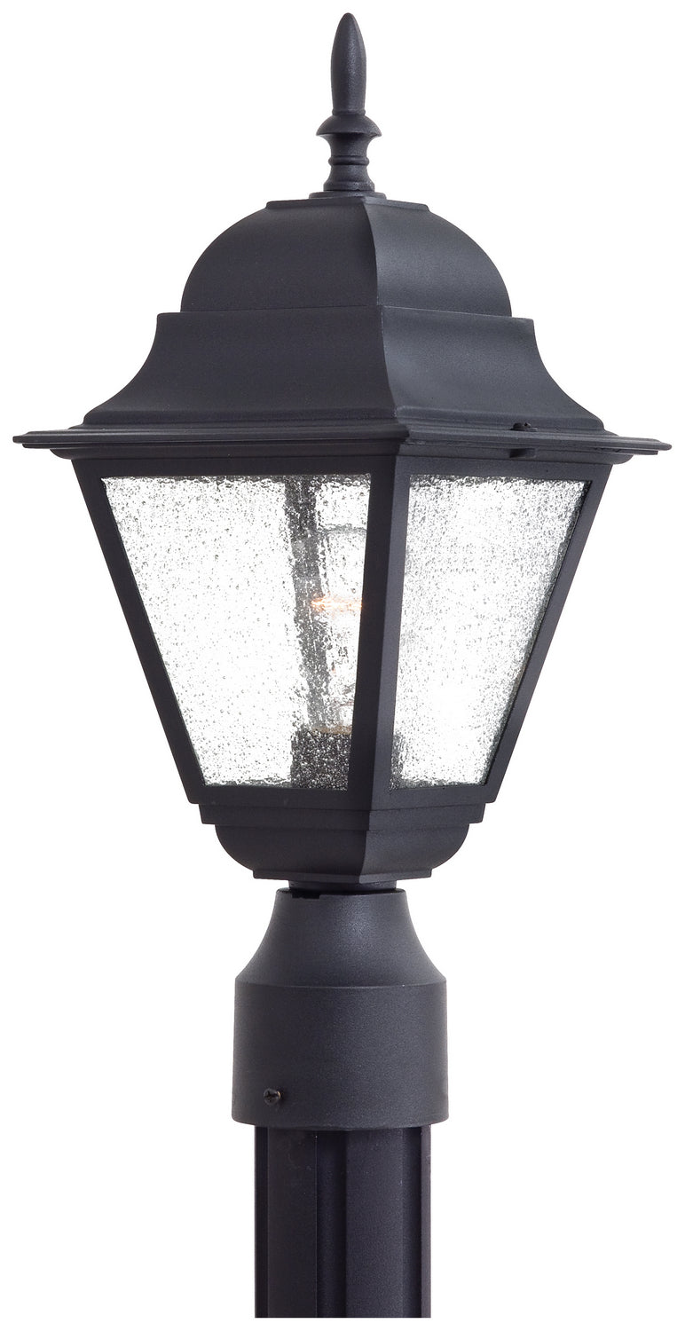 Bay Hill One Light Post Mount in Black