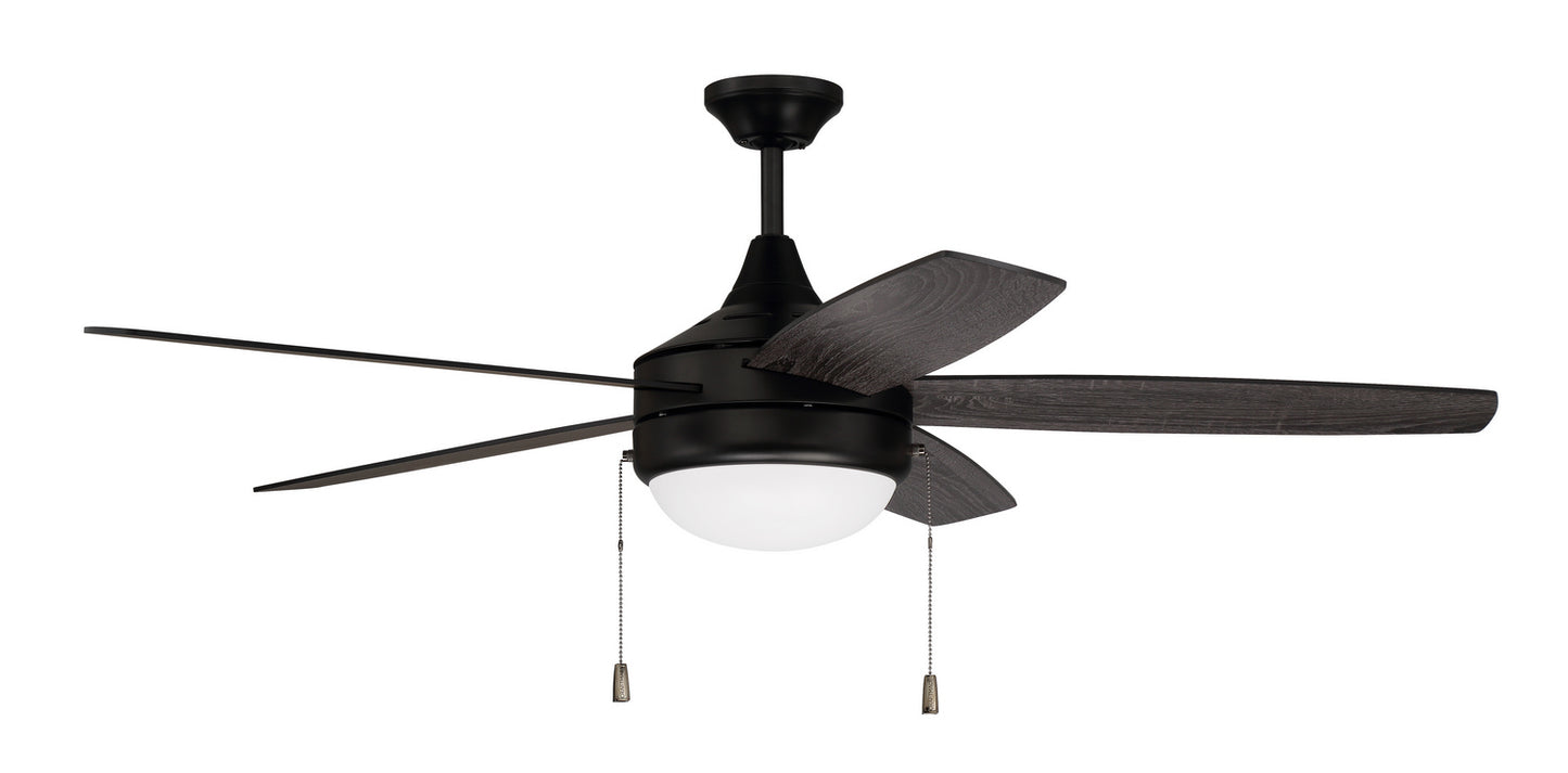 Craftmade - PHA52FB5 - 52" Ceiling Fan - Phaze 5 - Flat Black