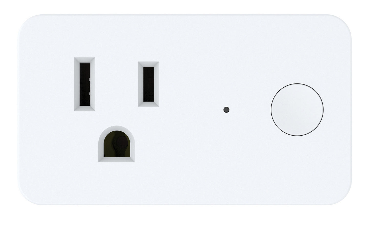Craftmade - WPS-100 - Smart WiFi On/Off Indoor Wall Plug - WiFi on / off switch - White