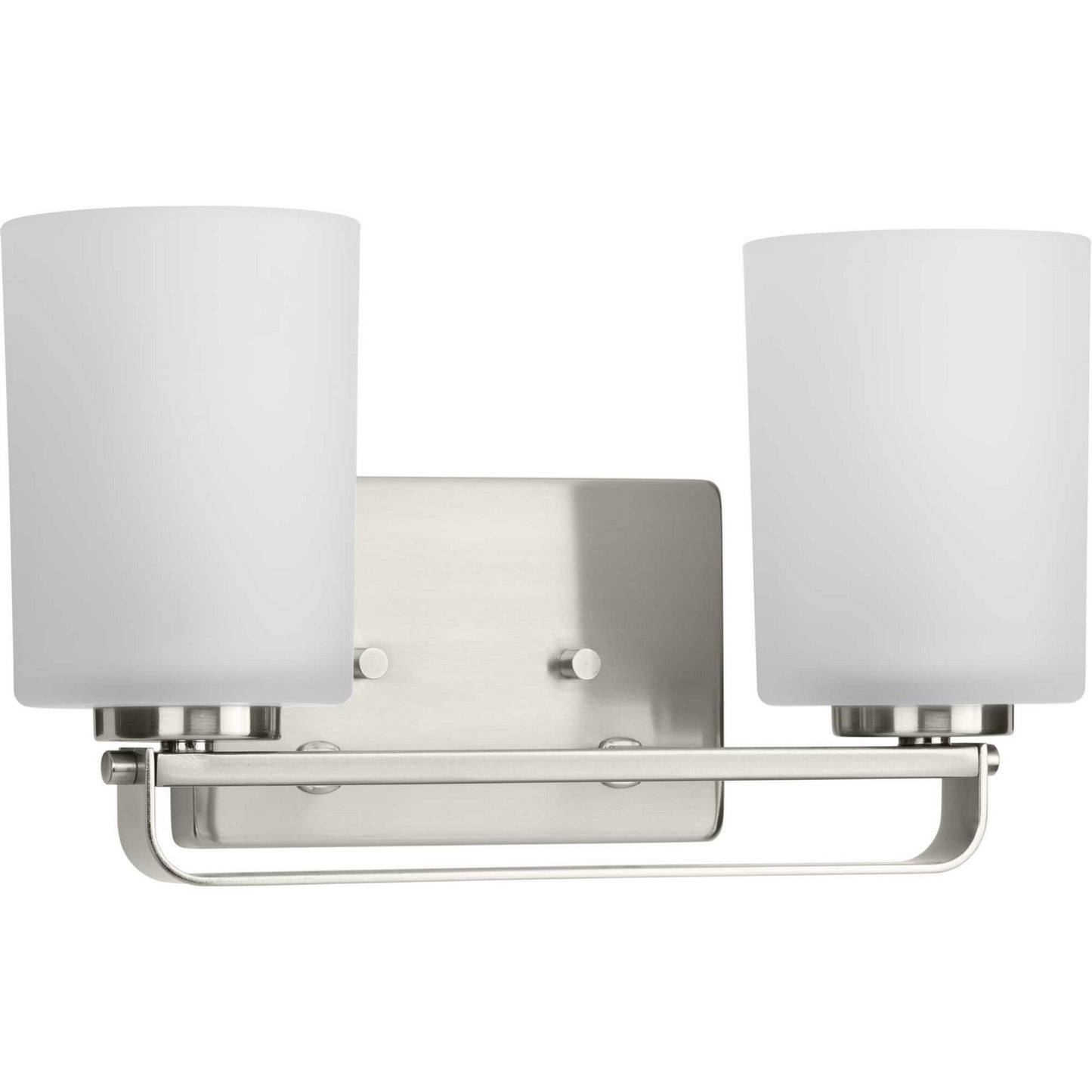 League Two Light Bath Bracket in Brushed Nickel