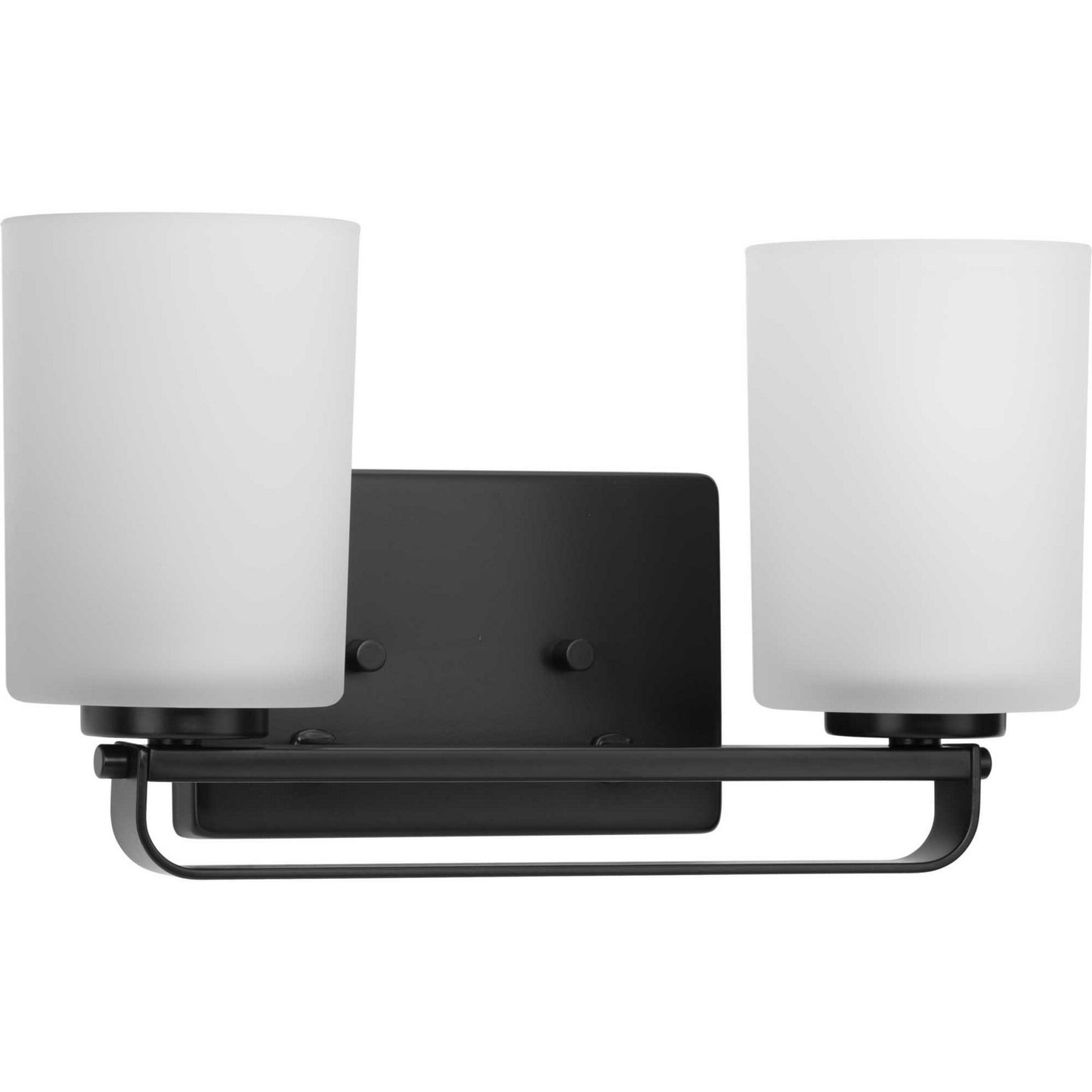 League Two Light Bath Bracket in Matte Black