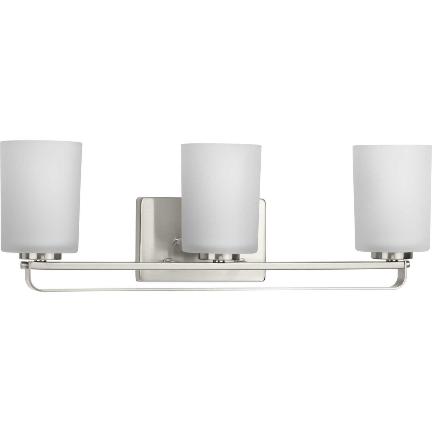 League Three Light Bath Bracket in Brushed Nickel