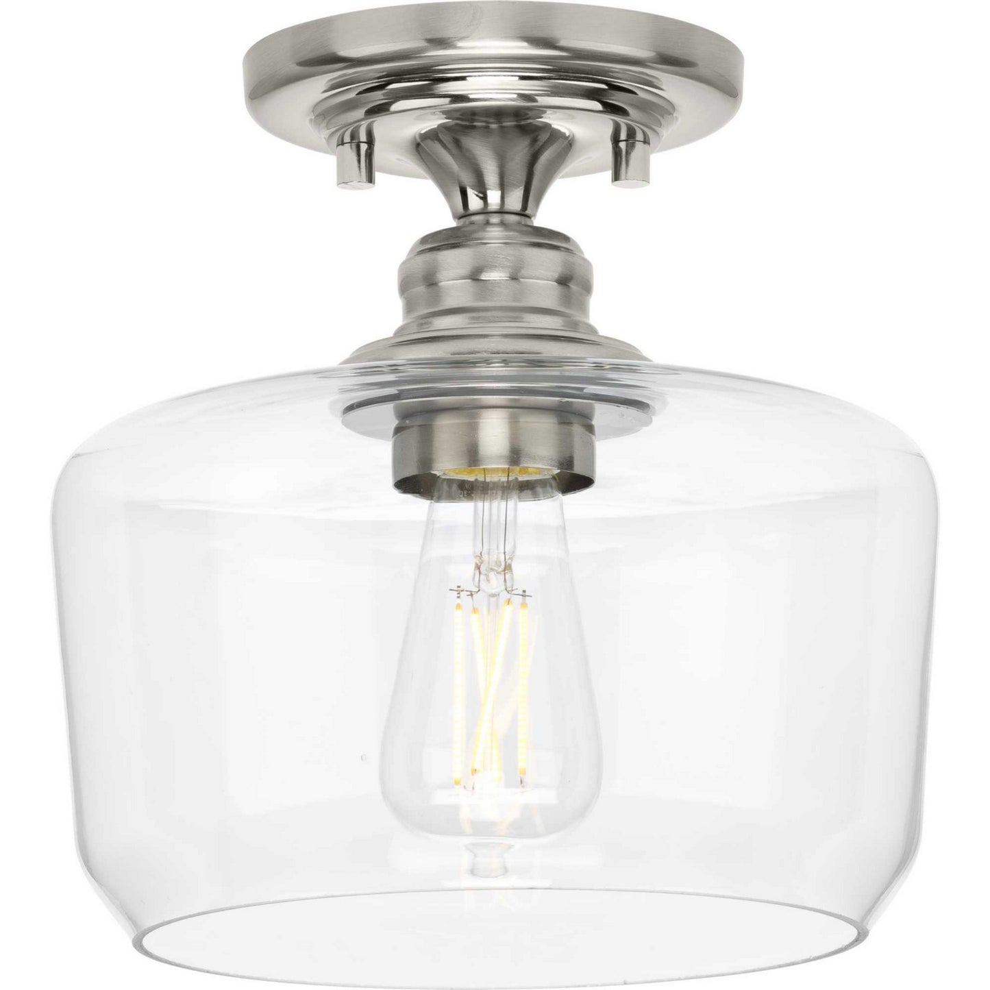 Progress Lighting - P350214-009 - One Light Flush Mount - Aiken - Brushed Nickel