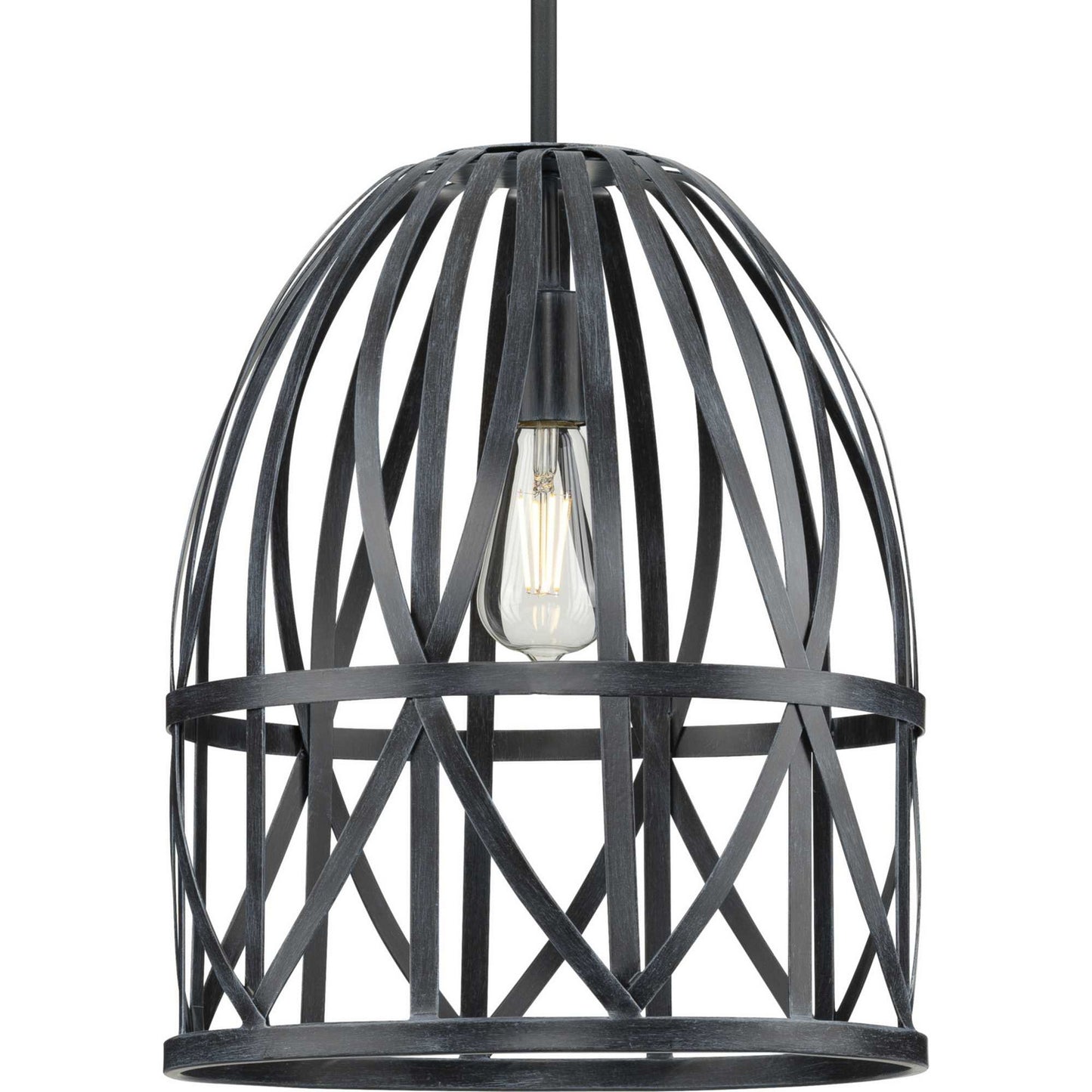 Chastain One Light Pendant in Cerused Black Oak