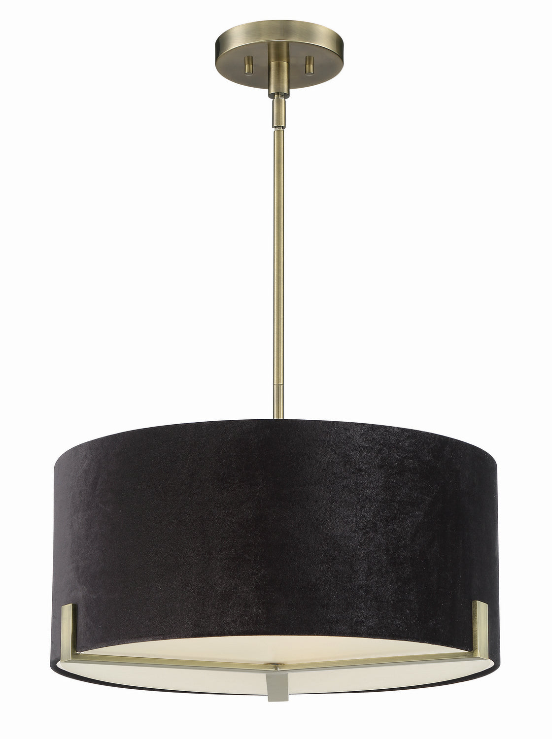 Westboro Boulevard Three Light Pendant in Weathered Antique Brass