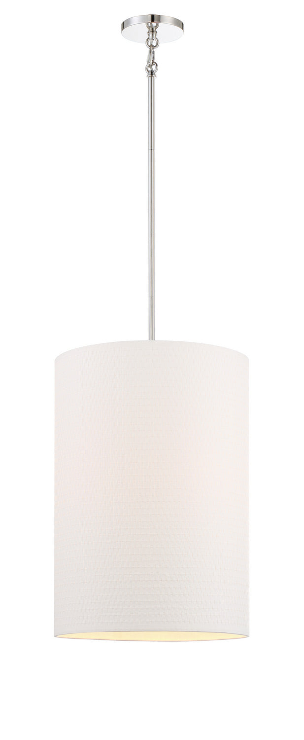 Palmetto Four Light Pendant in Polished Nickel