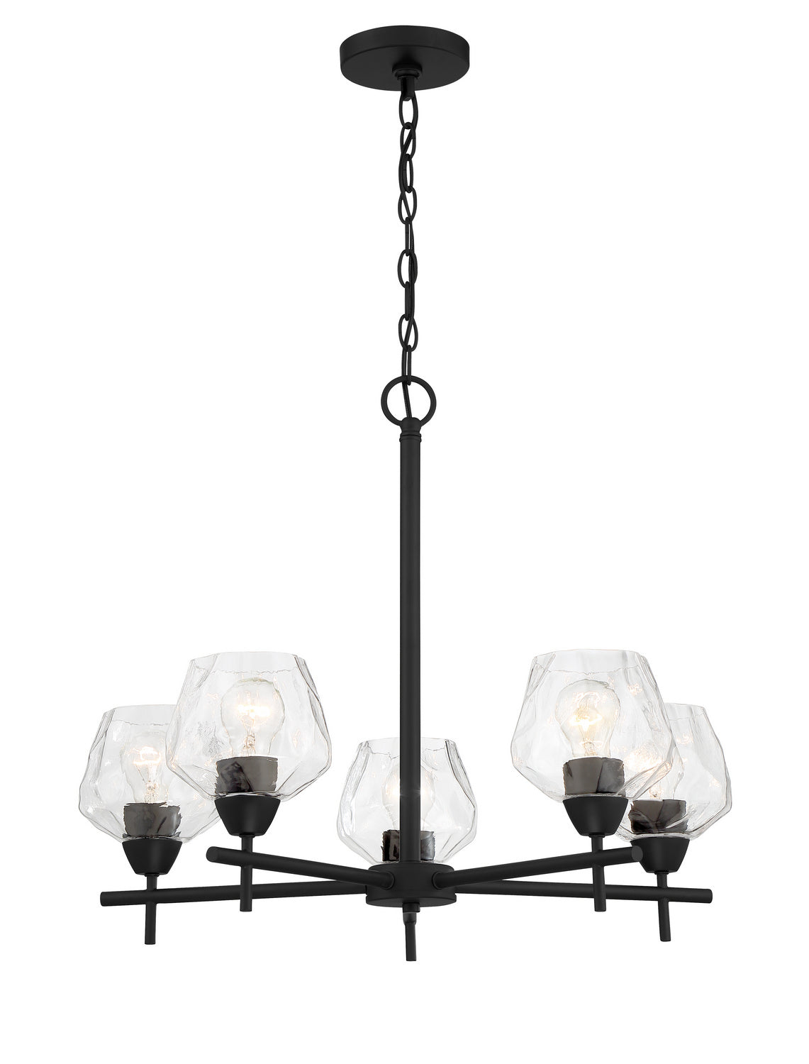Camrin Five Light Chandelier in Coal