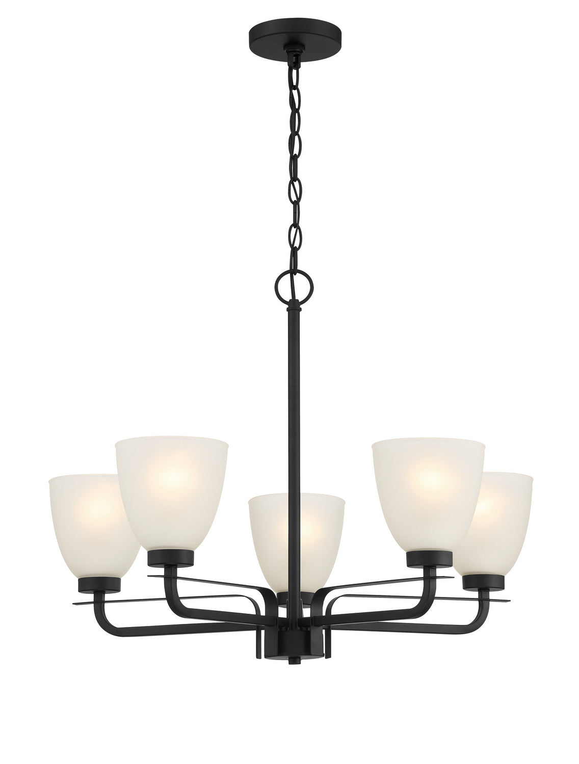 Kaitlen Five Light Chandelier in Coal
