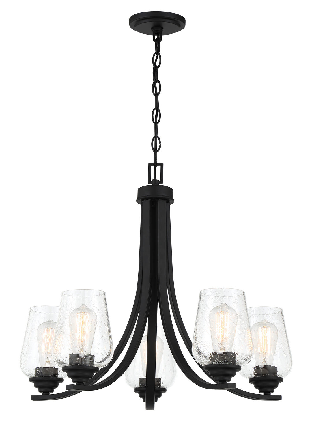 Shyloh Five Light Chandelier in Coal