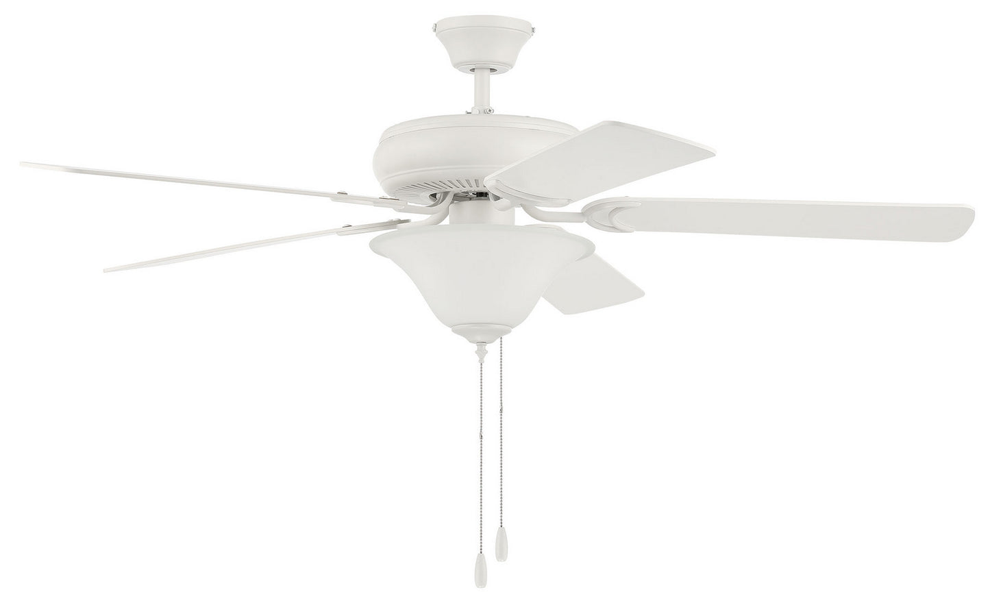 Craftmade - DCF52W5C1W - 52" Ceiling Fan - Decorator's Choice Bowl Light Kit - Matte White