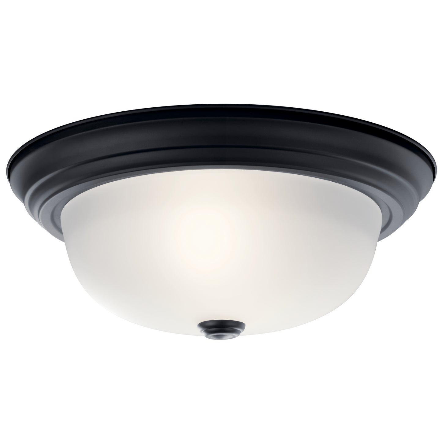 Two Light Flush Mount in Black