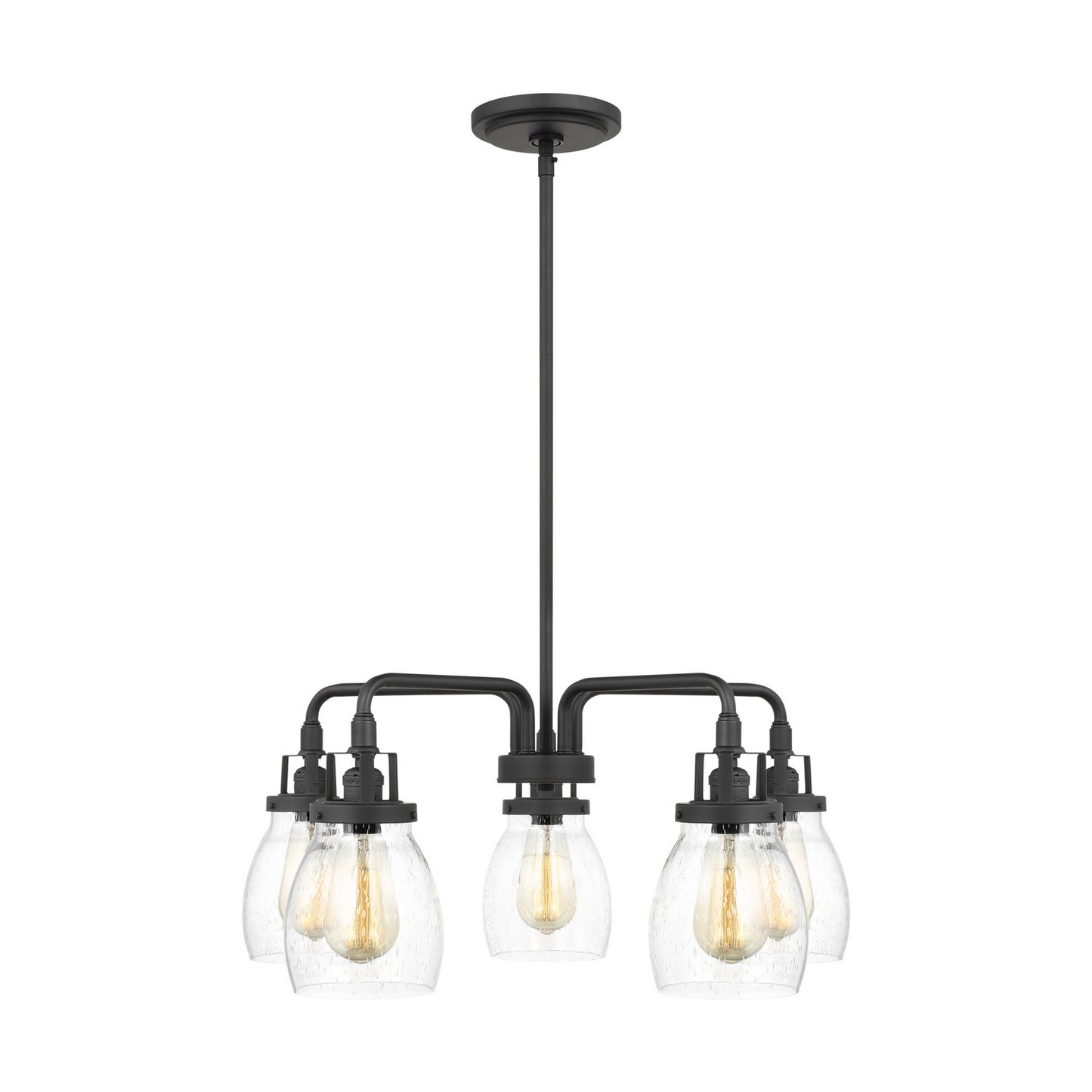 Generation Lighting - 3114505-112 - Five Light Chandelier - Belton - Midnight Black