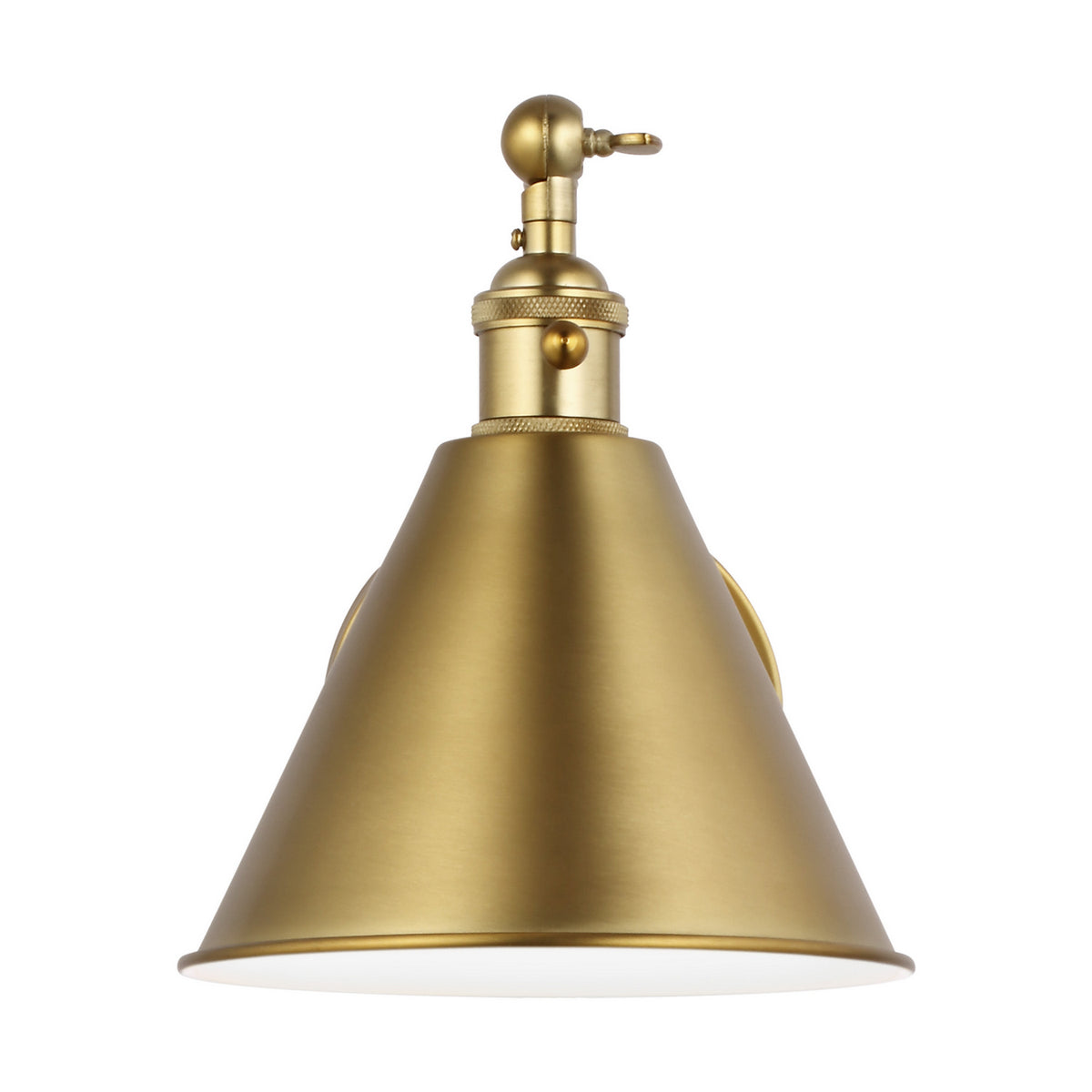 Salem One Light Wall Sconce in Satin Brass