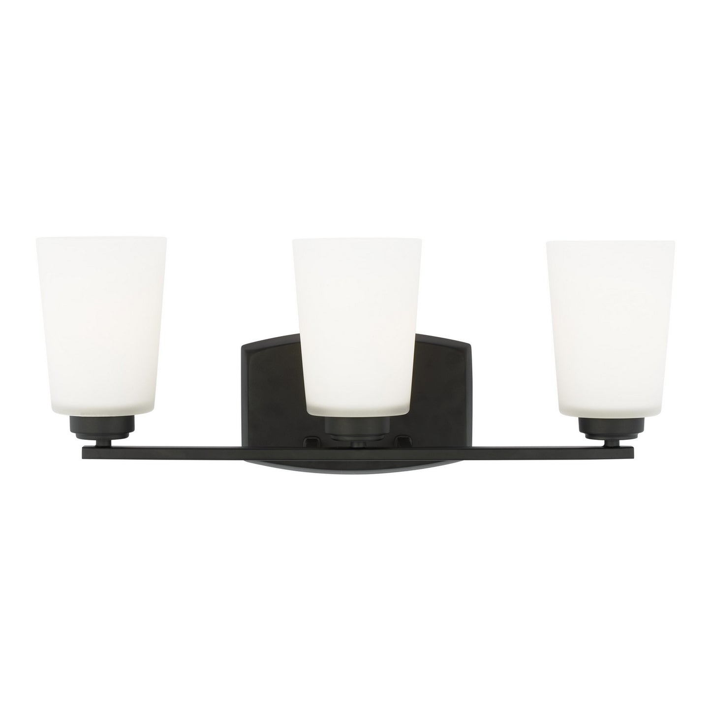 Generation Lighting - 4428903-112 - Three Light Wall / Bath - Franport - Midnight Black